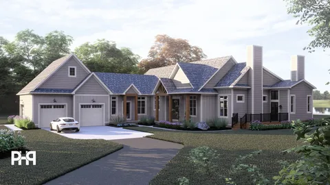 The Maple house plan, exterior view 1